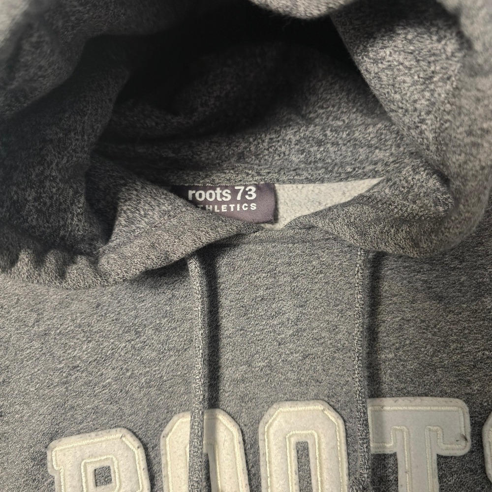 😀 Roots 73 Athletics‎ Grey Hoodie Sweatshirt M M Athletic Pullover - Picture 5 of 13